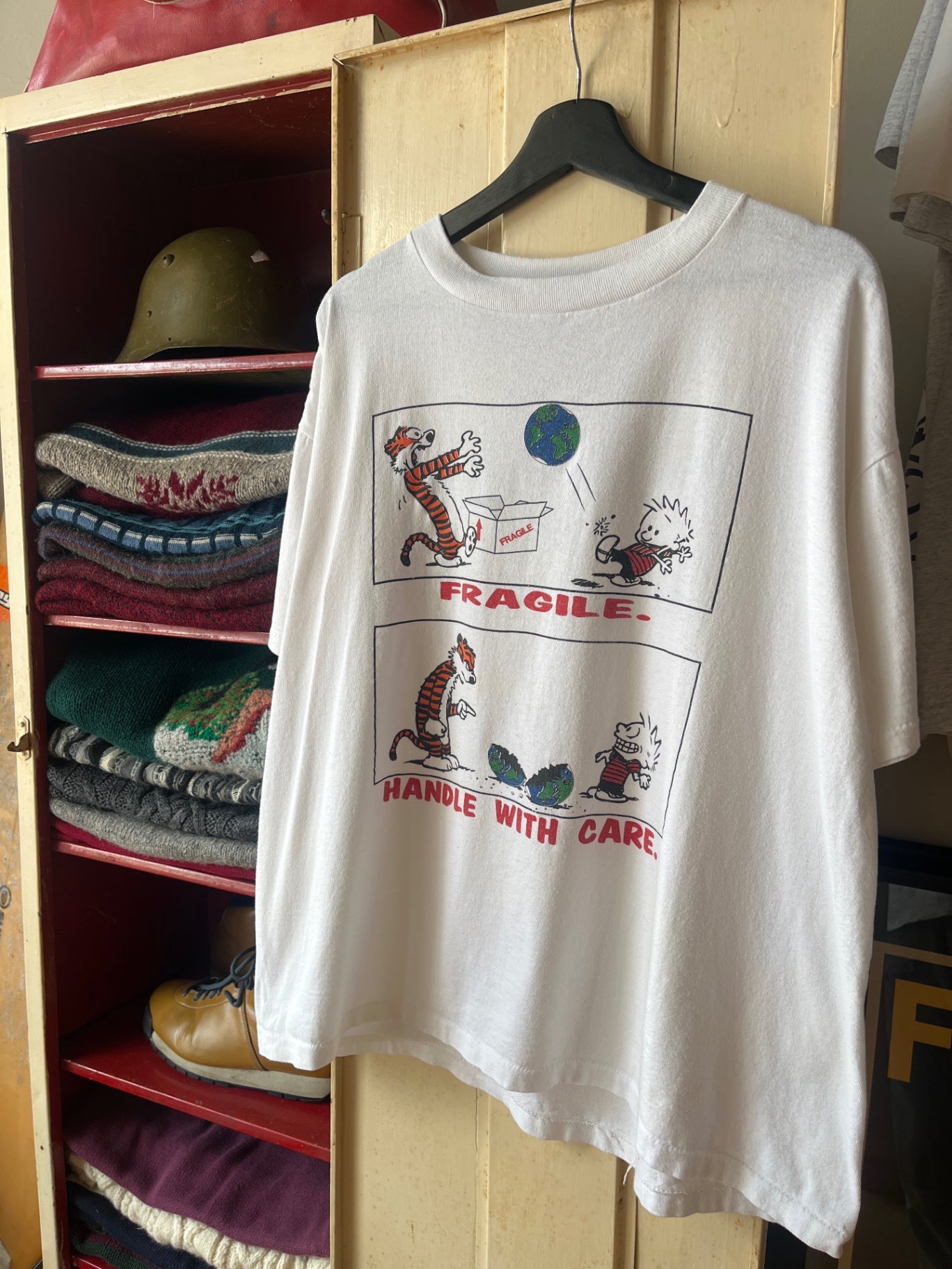 Vintage Calvin & Hobbs Earth Day Tee
