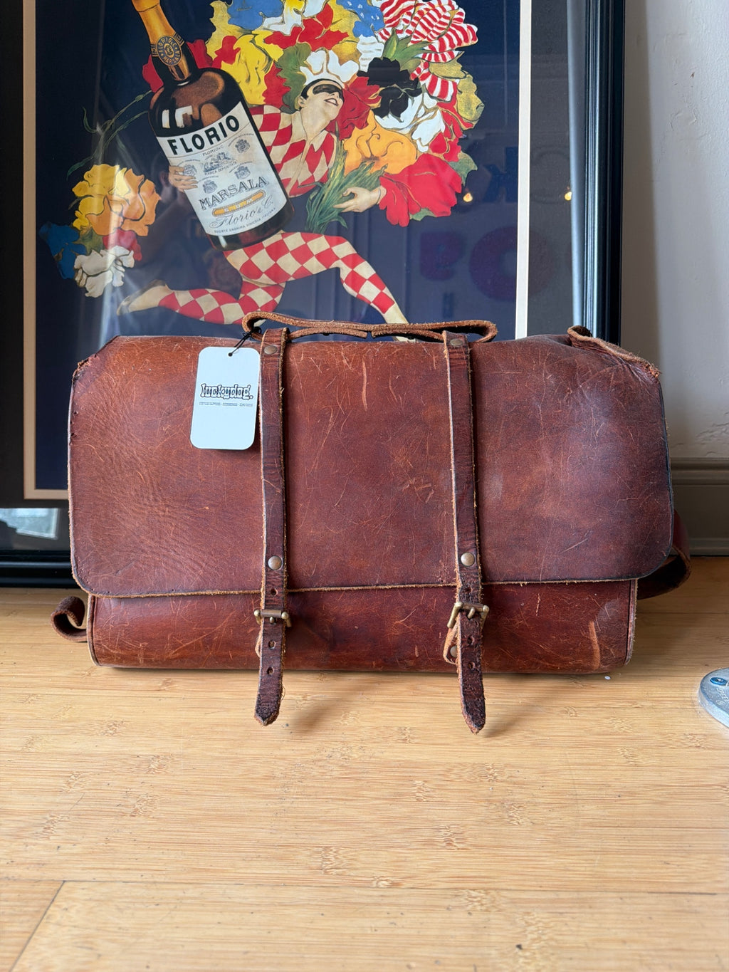 Genuine Leather Messenger Bag L