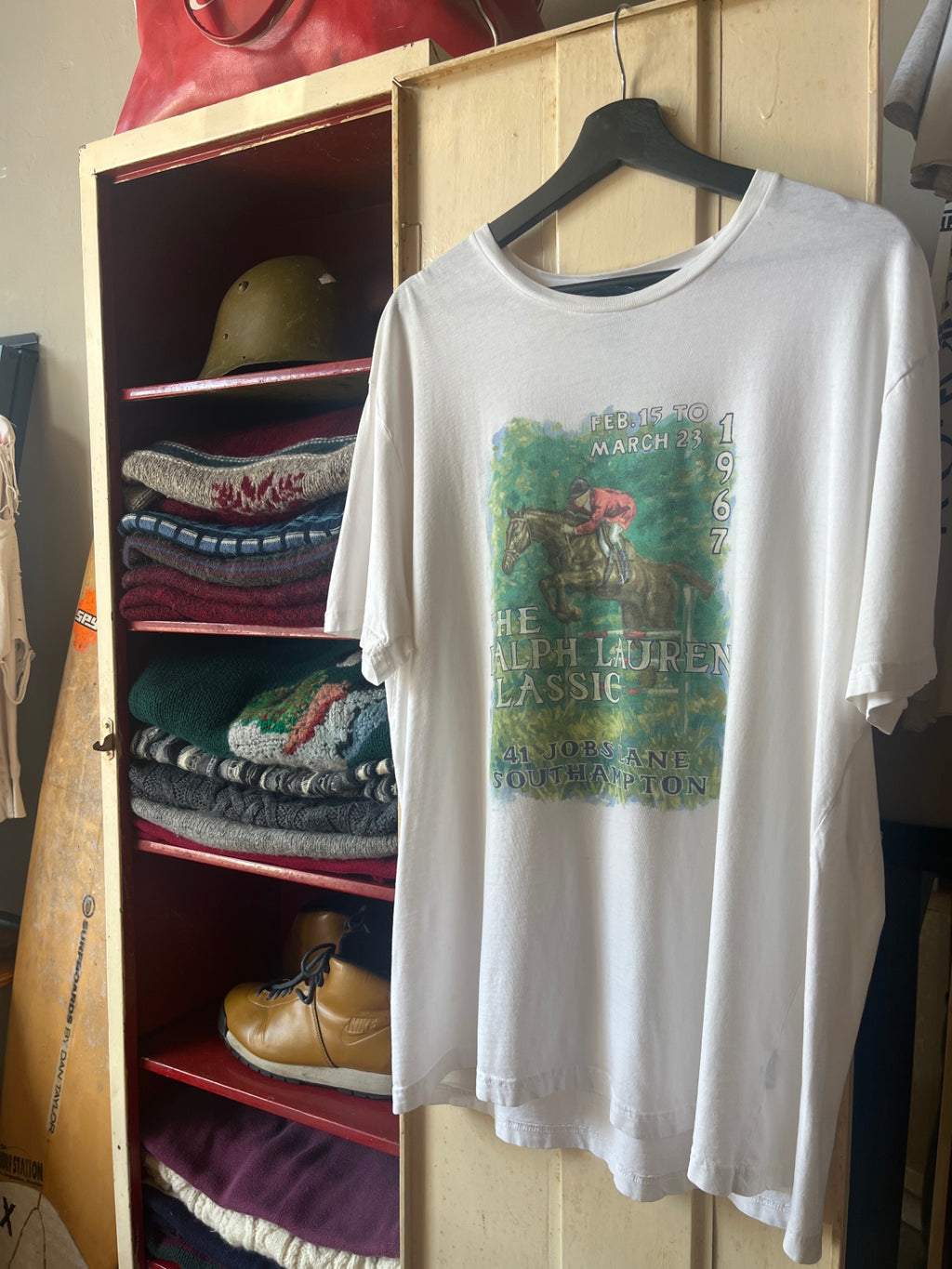 Vintage Polo T-Shirt XL White