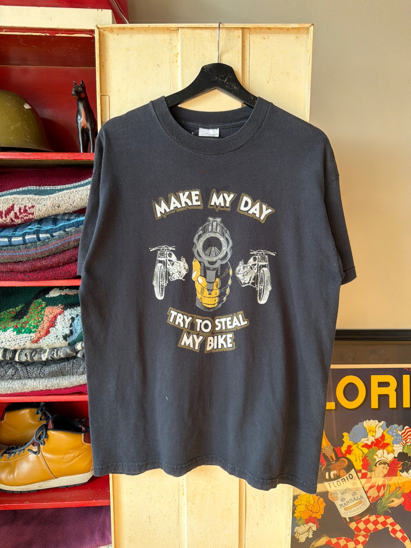 Vintage Harley T-Shirt L Black