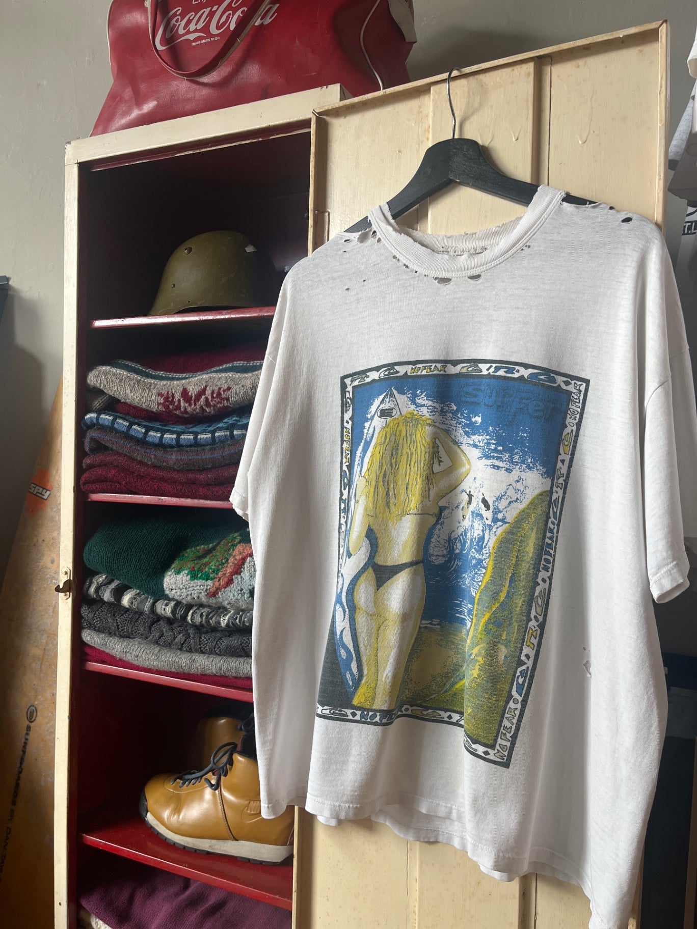 Vintage Surfer T-Shirt White L