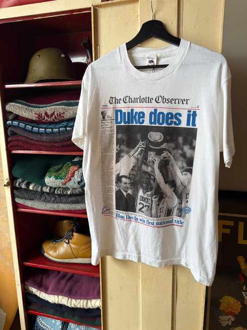 Duke News Paper Tee XL