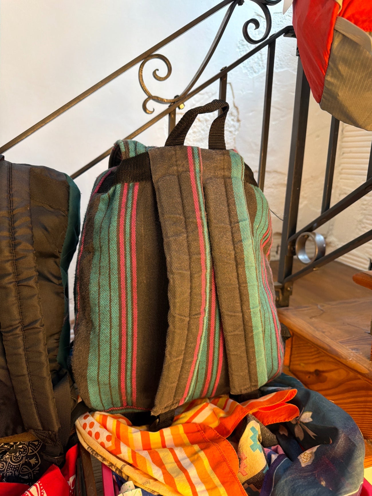 No Fear Bag Multi-colored (green, red, and black)