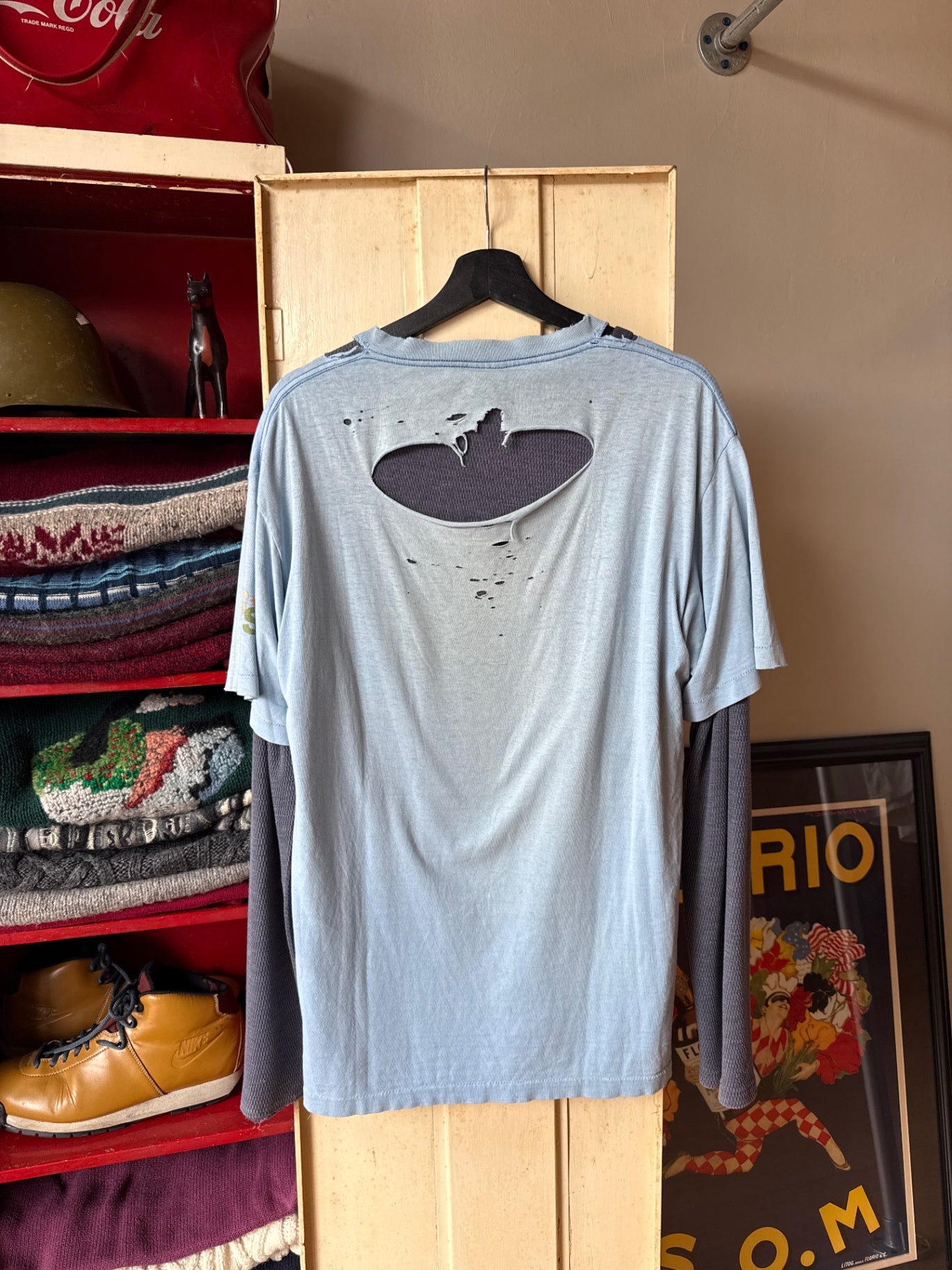Stussy T-Shirt XL Light blue