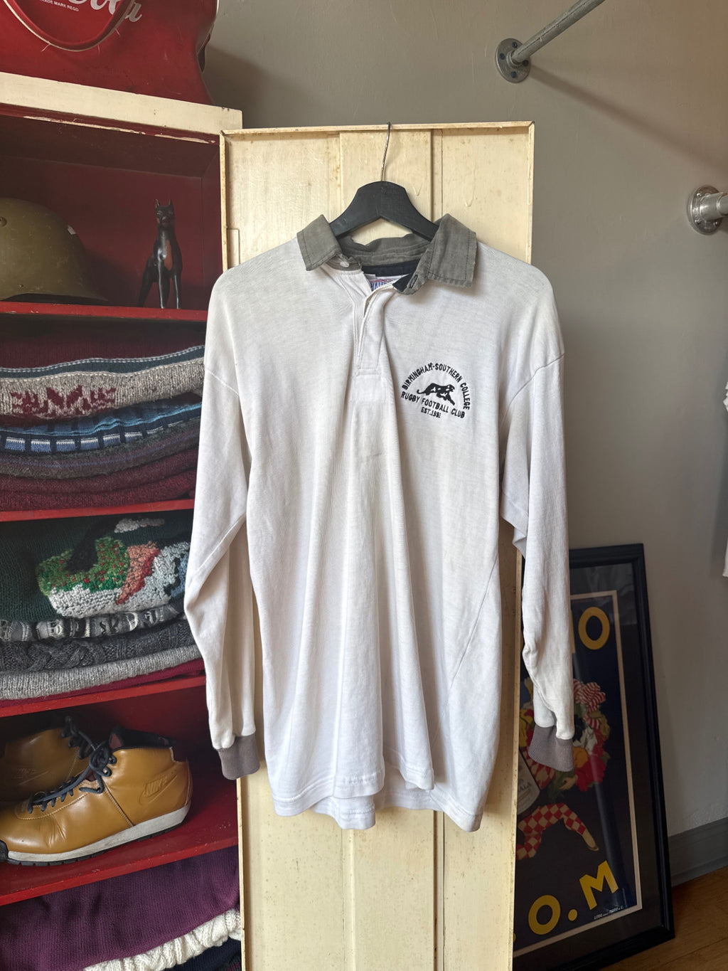  XXL Beige and Gray Birmingham college rugby 