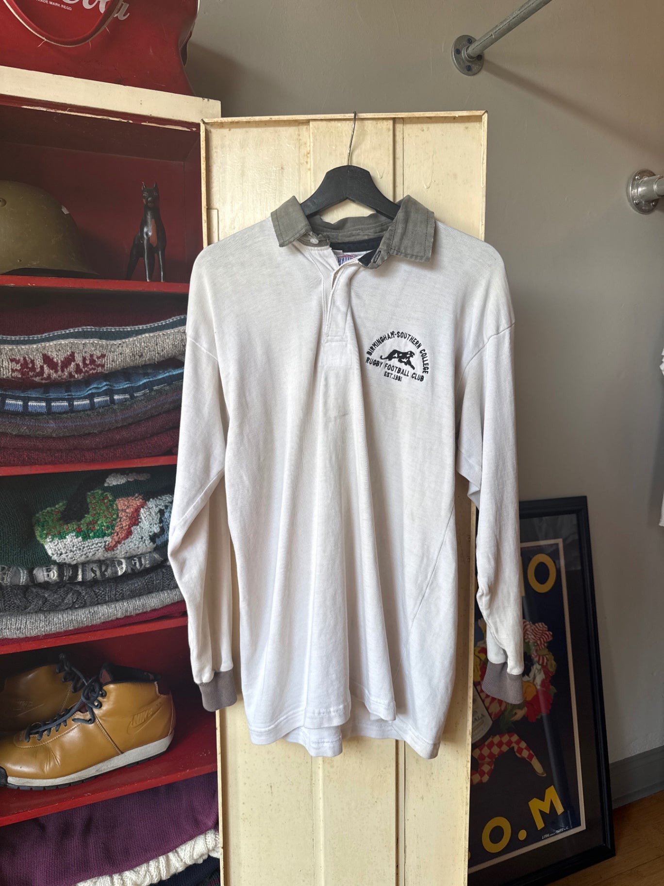  XXL Beige and Gray Birmingham college rugby 