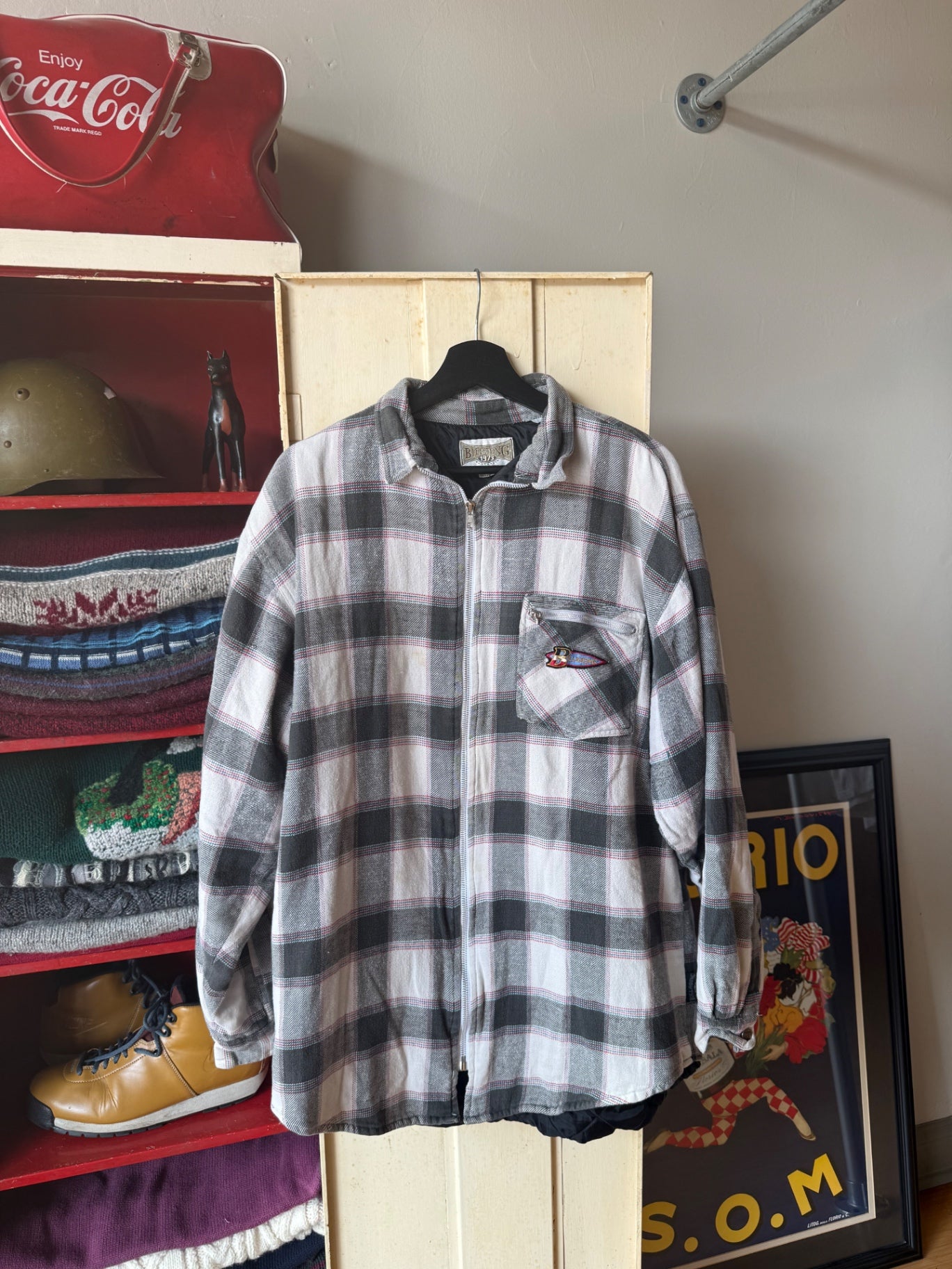 Billabong Jacket XL Gray, White, Black, Red