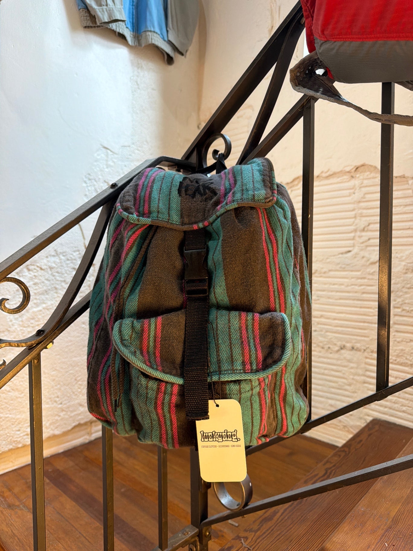 No Fear Bag Multi-colored (green, red, and black)