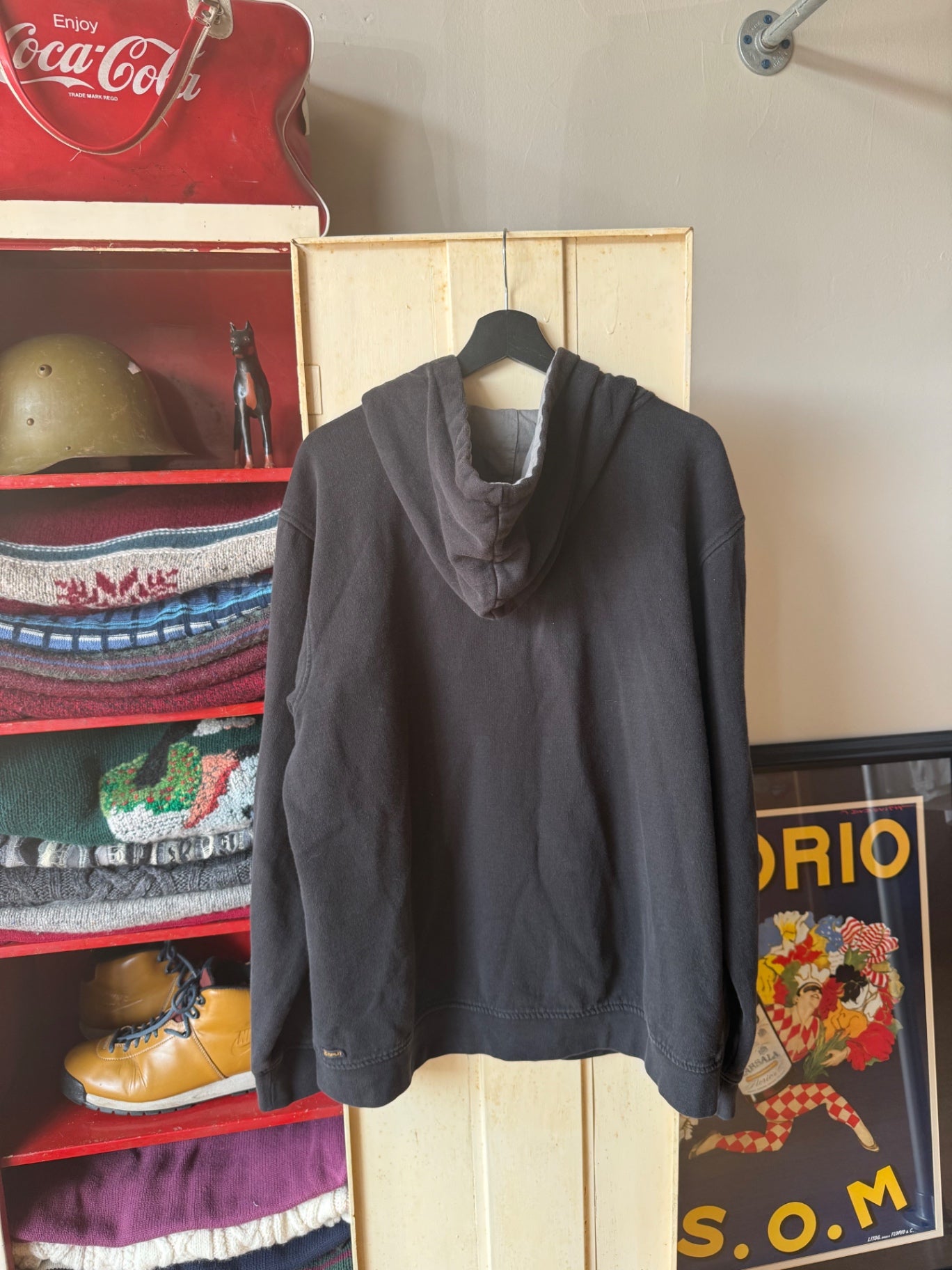 Spilt zip up Jacket Black XL