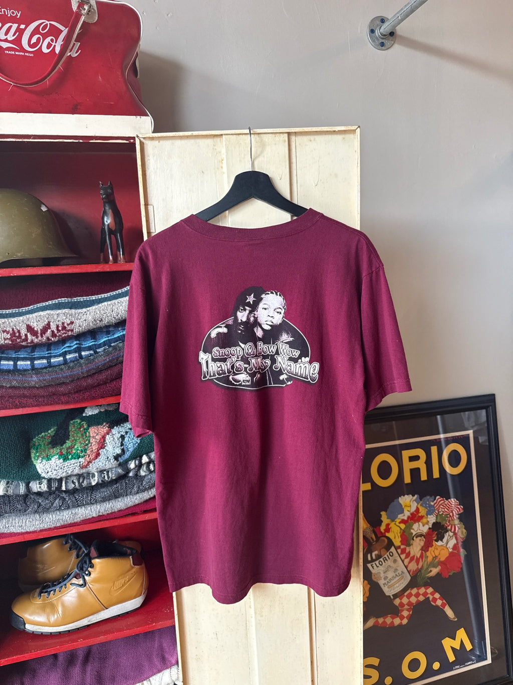 Snoop & Bow Wow bootleg rap tee size L red