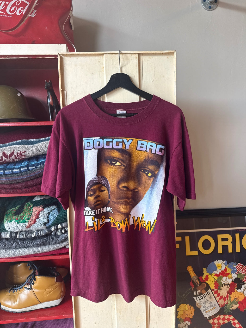 Snoop & Bow Wow bootleg rap tee size L red