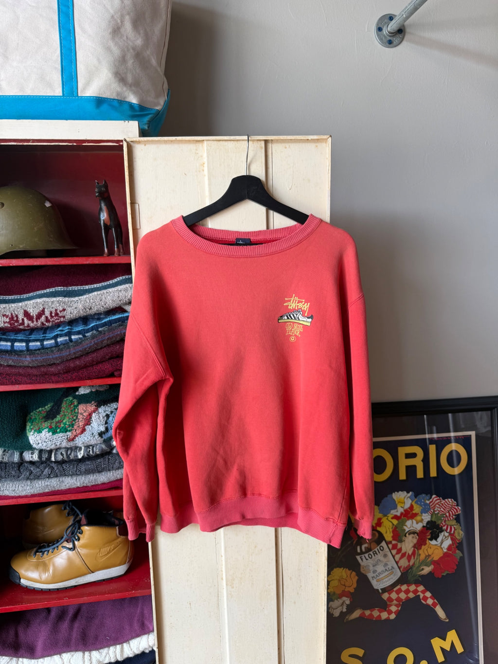 Stüssy Sweatshirt L Red