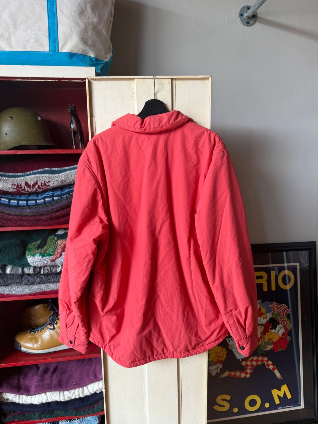 Stussy Workgear Jacket L Red