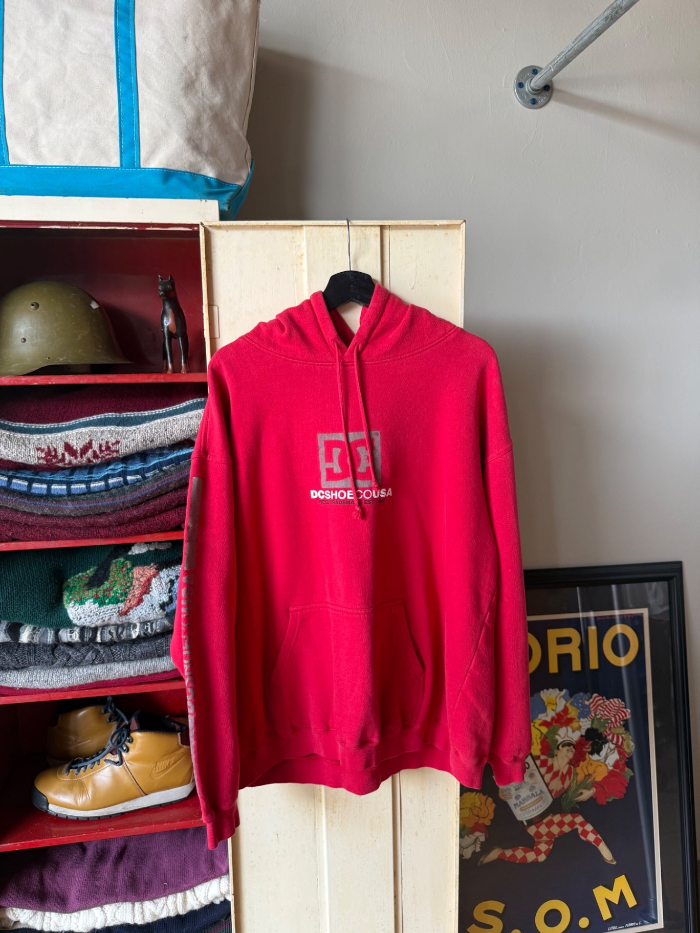 DC Shoes Hoodie L Red