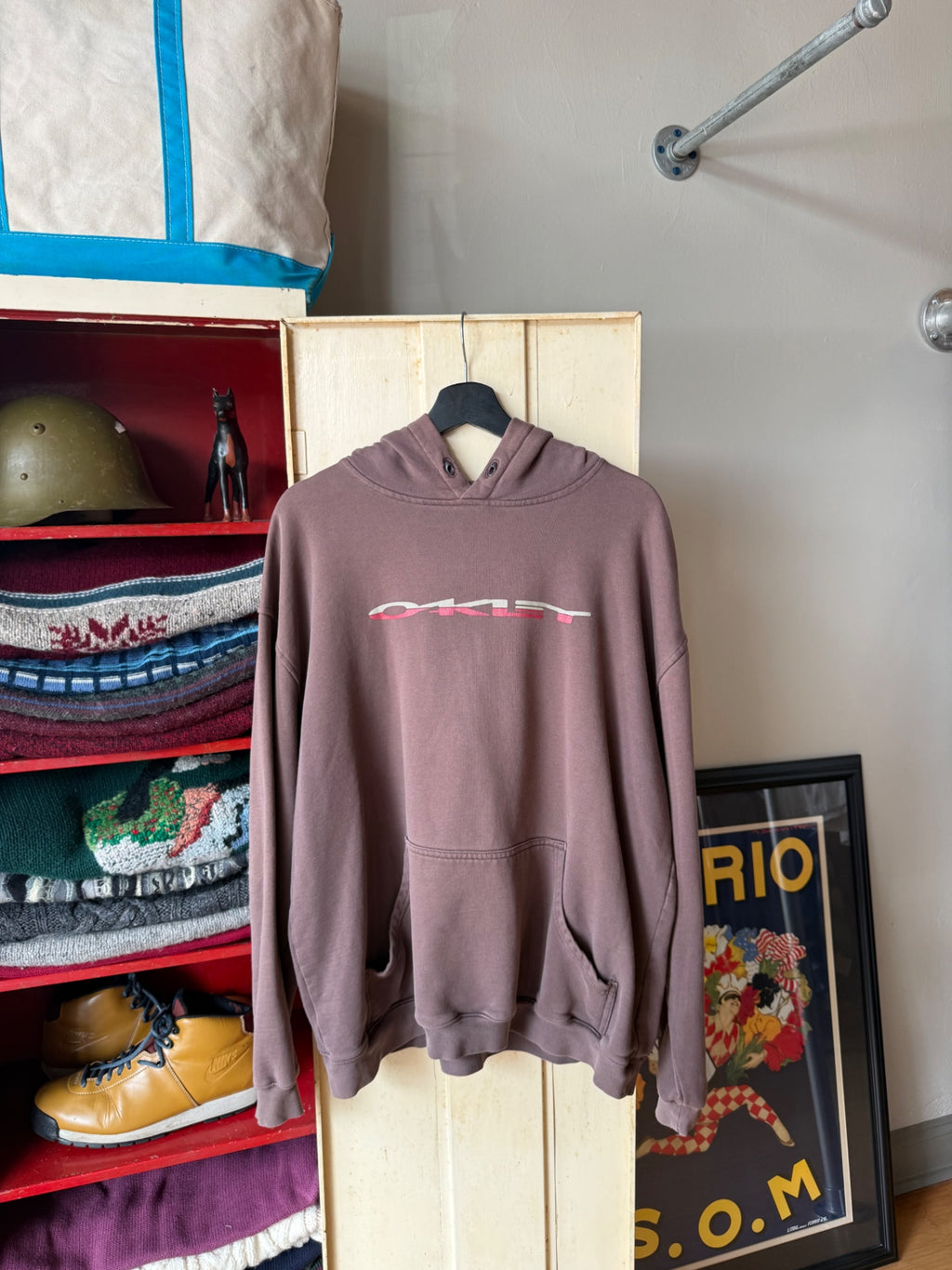 Oakley Hoodie XL Mauve/Brown