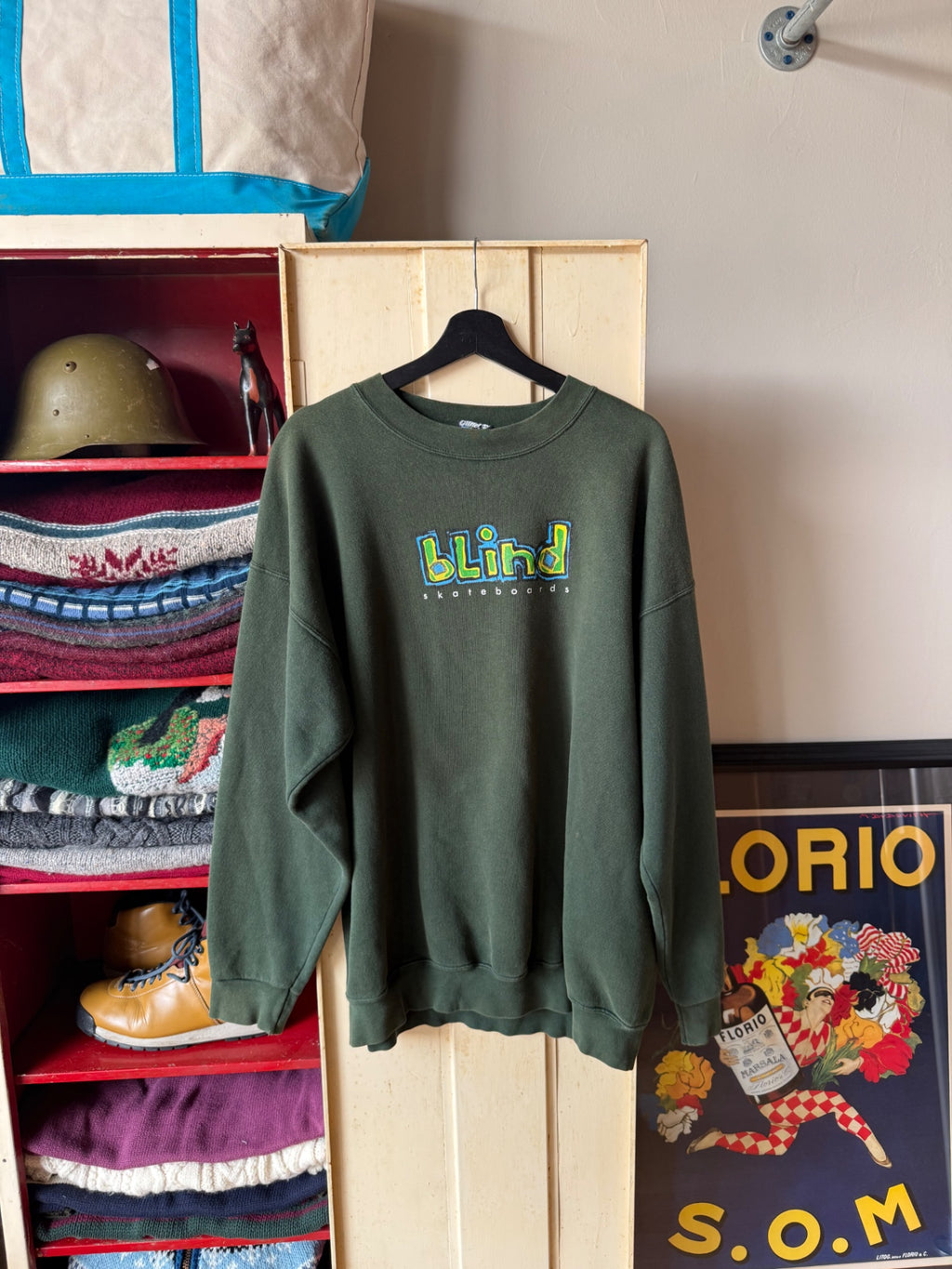 Blind skateboard Sweatshirt XL Olive green