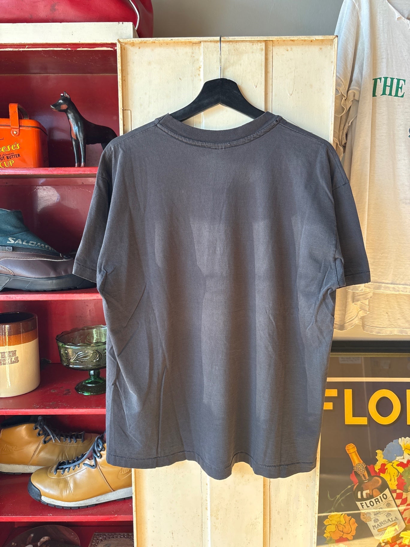 Black Woodstock Tee XL Boxy