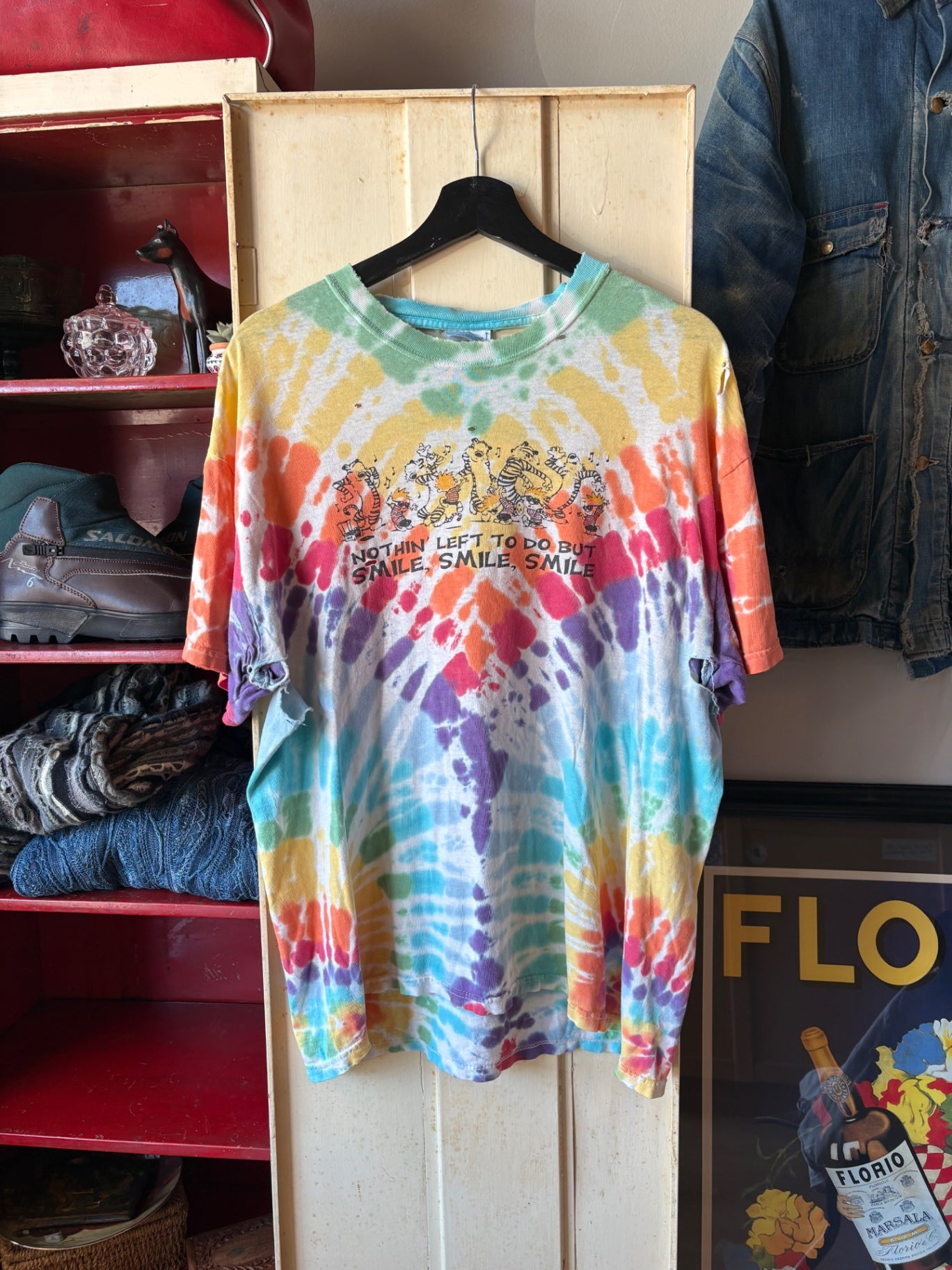 Calvin and Hobbs Tye Dye Size L