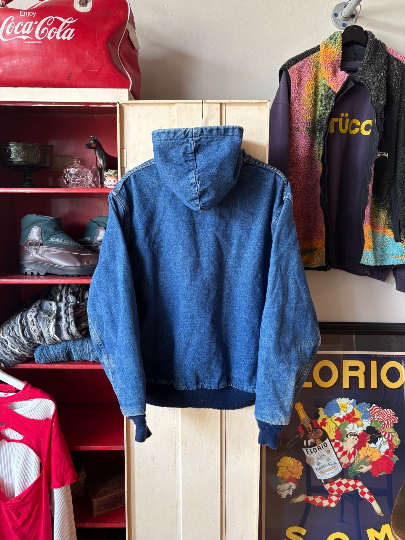 Denim Carhartt jacket Size L