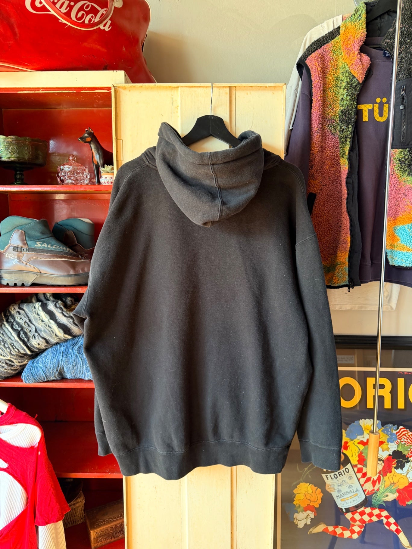 black supercross zip up size XL