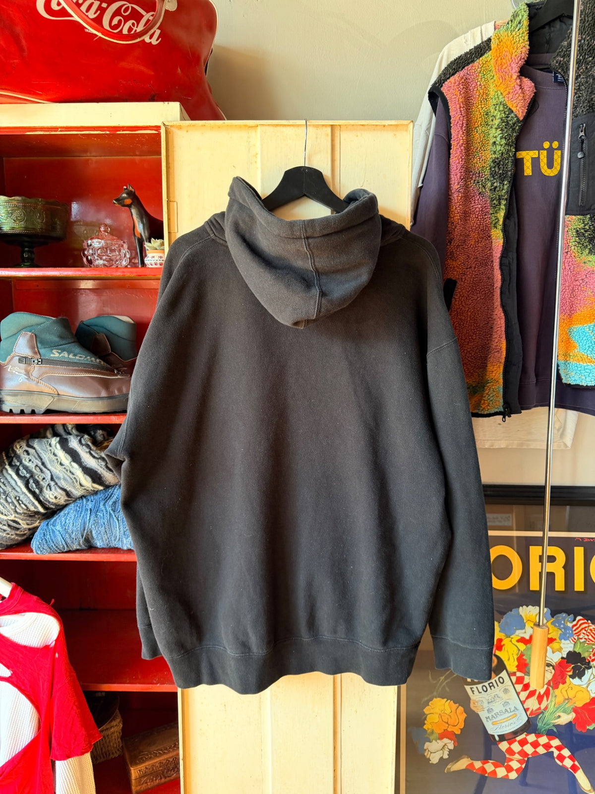black supercross zip up size XL