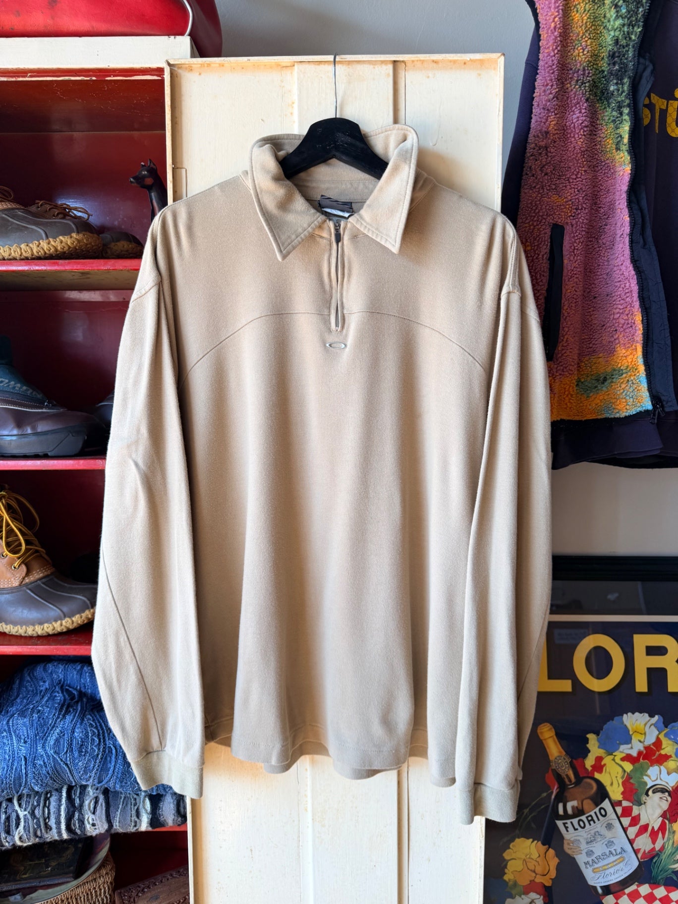 Oakley Quarter Zip Tan XL