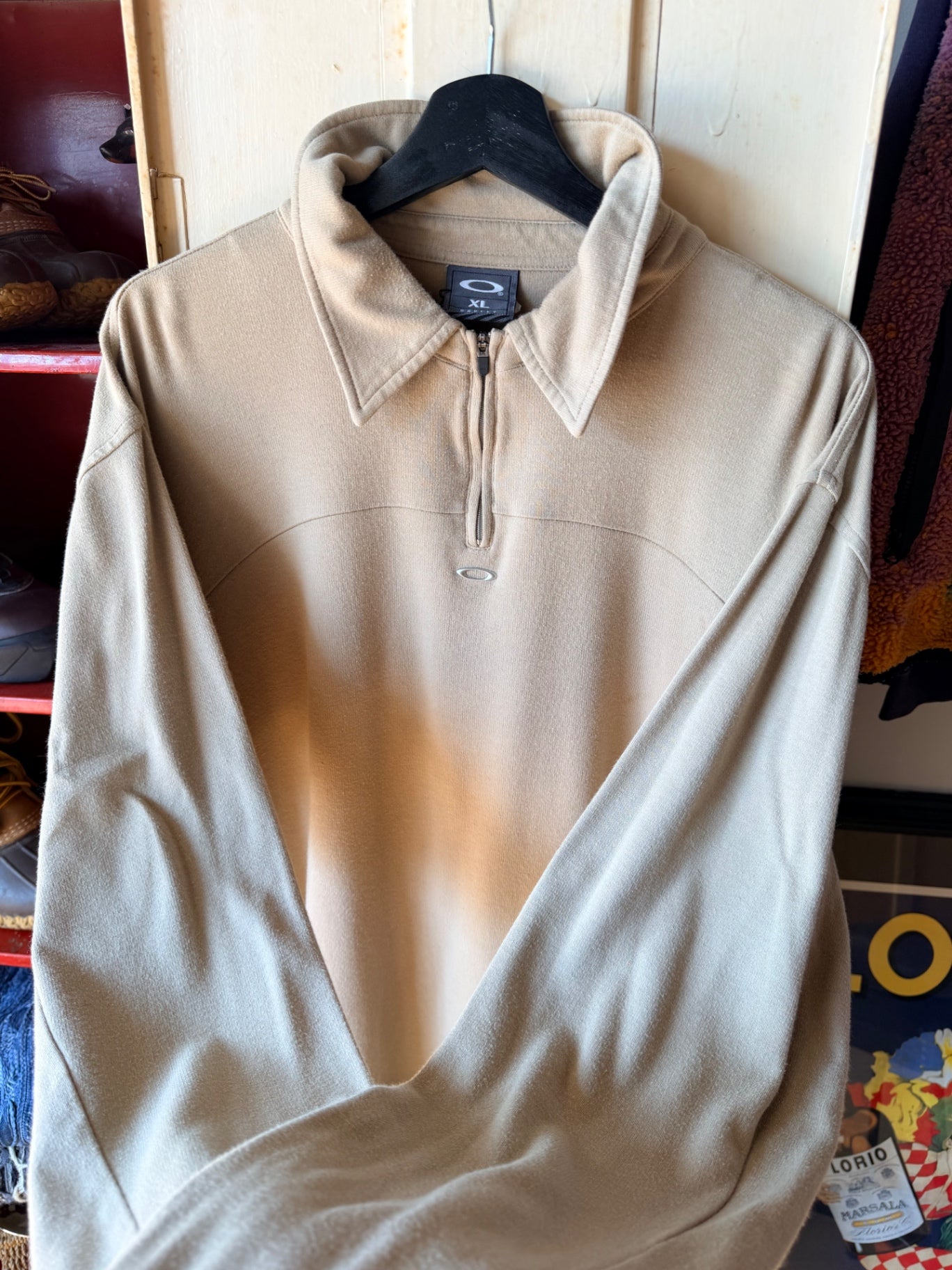 Oakley Quarter Zip Tan XL