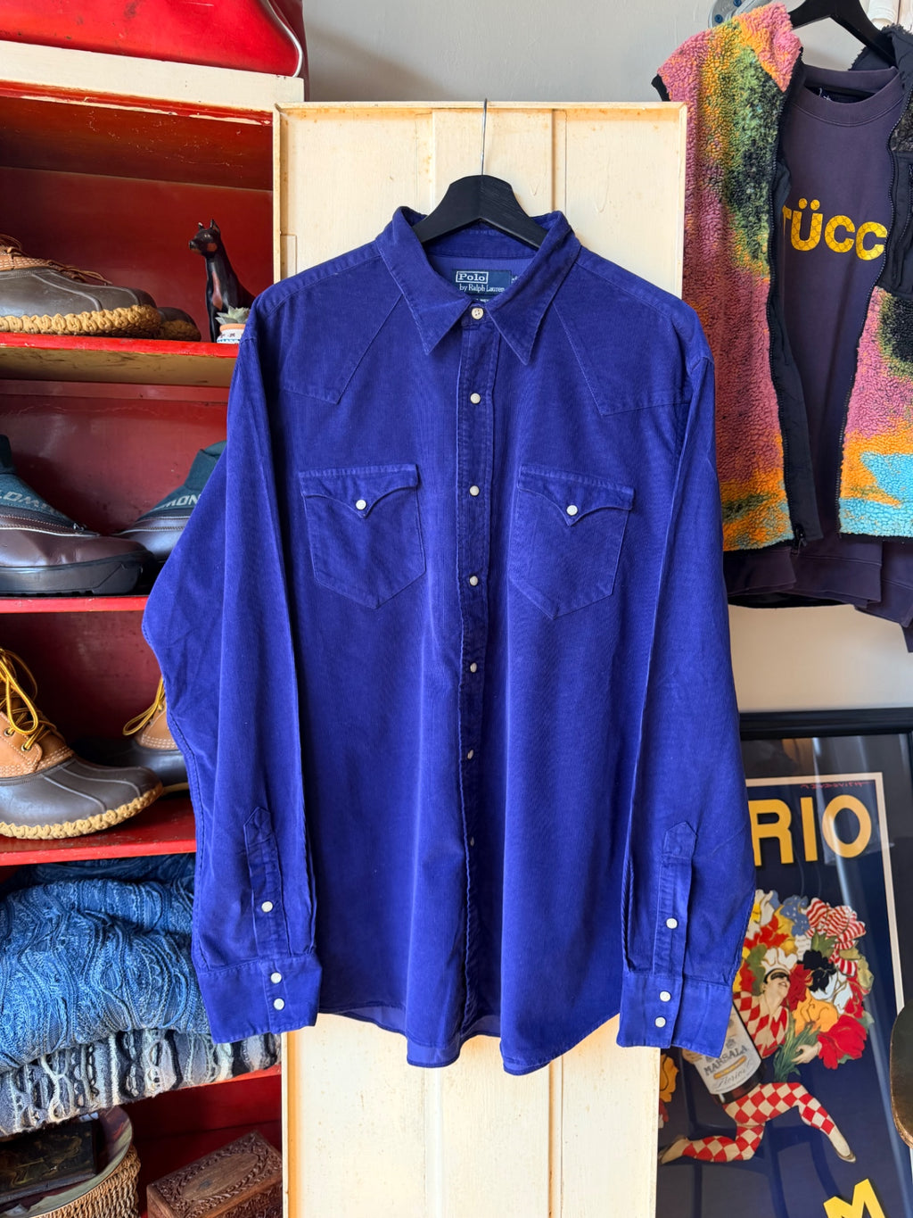 Polo Western Pearl Snap XL
