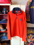 Orange Polo Ski Quarter Zip L