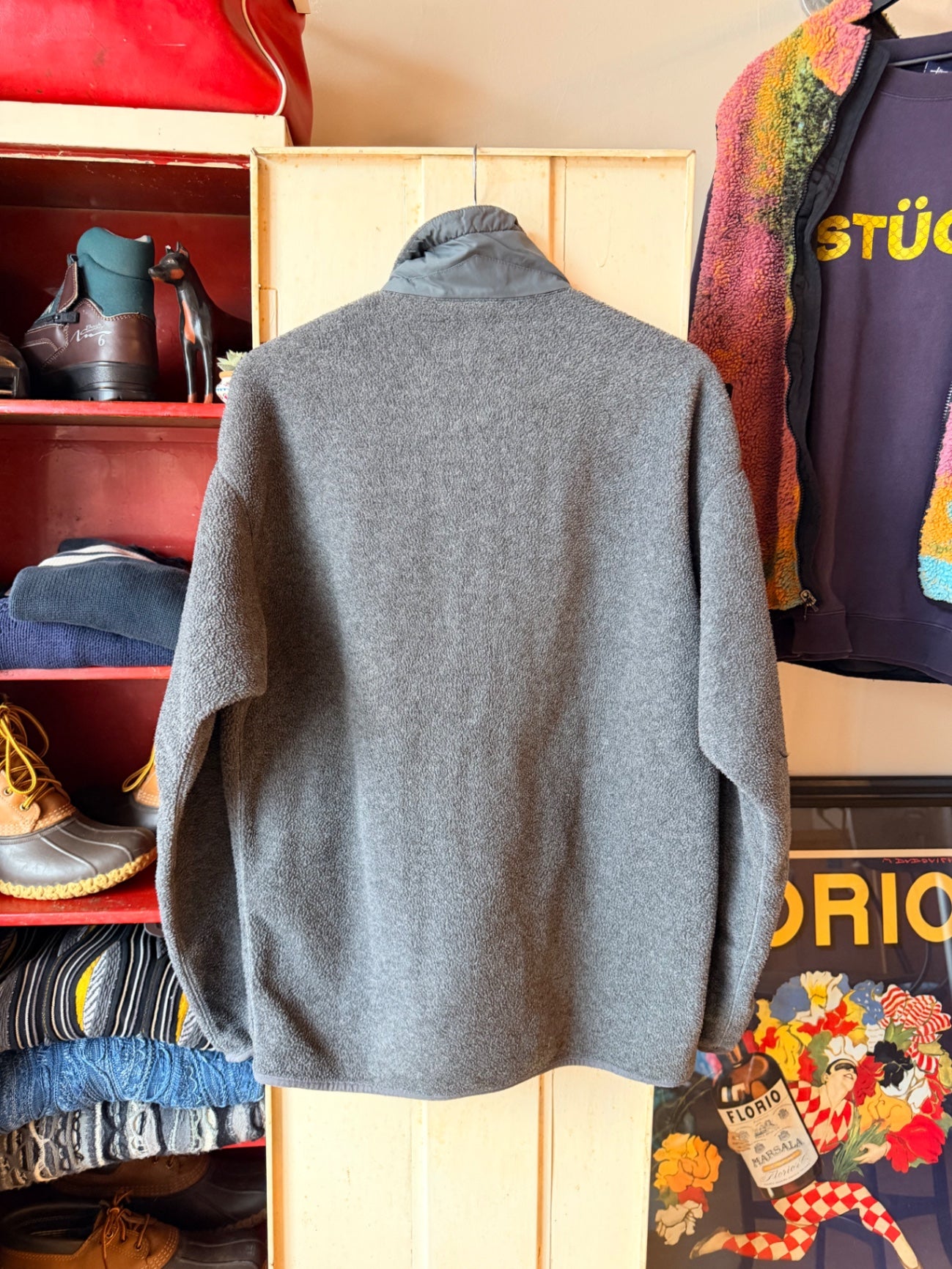 Grey Patty Fleece Zip L