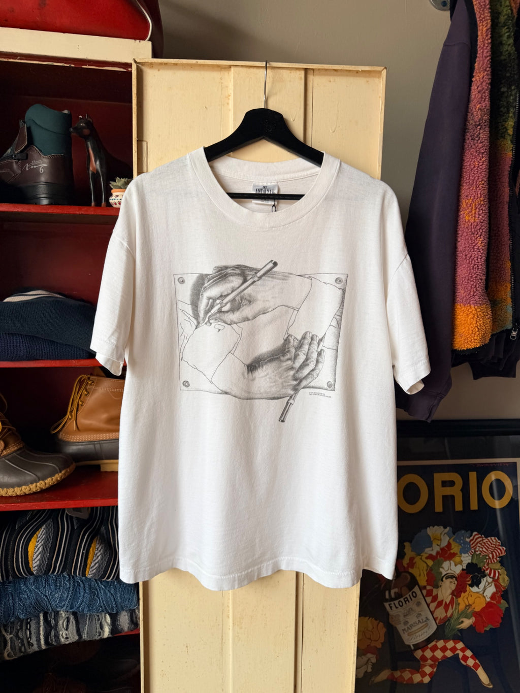MC Escher Tee White XL