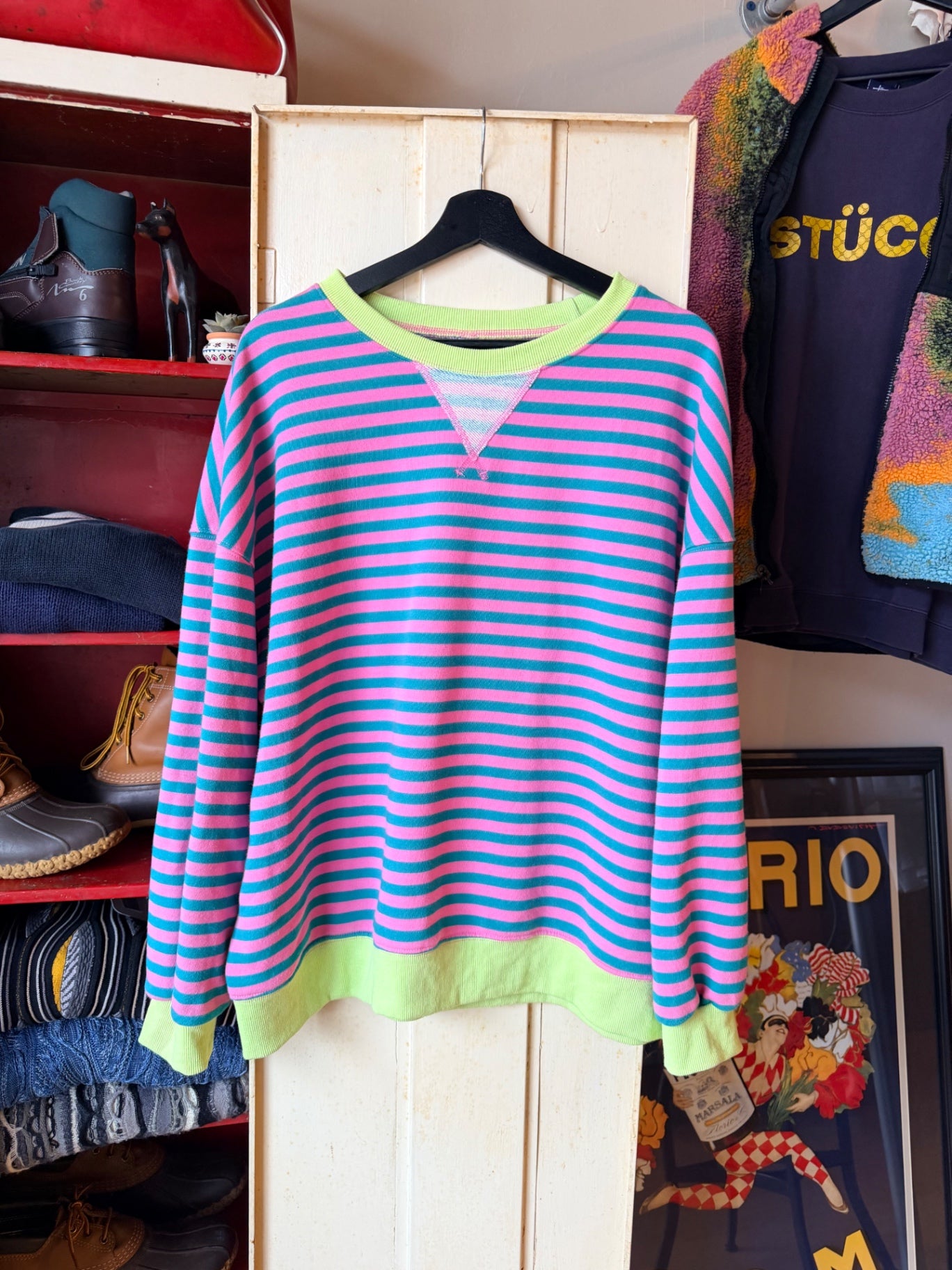 Striped Crewneck XL
