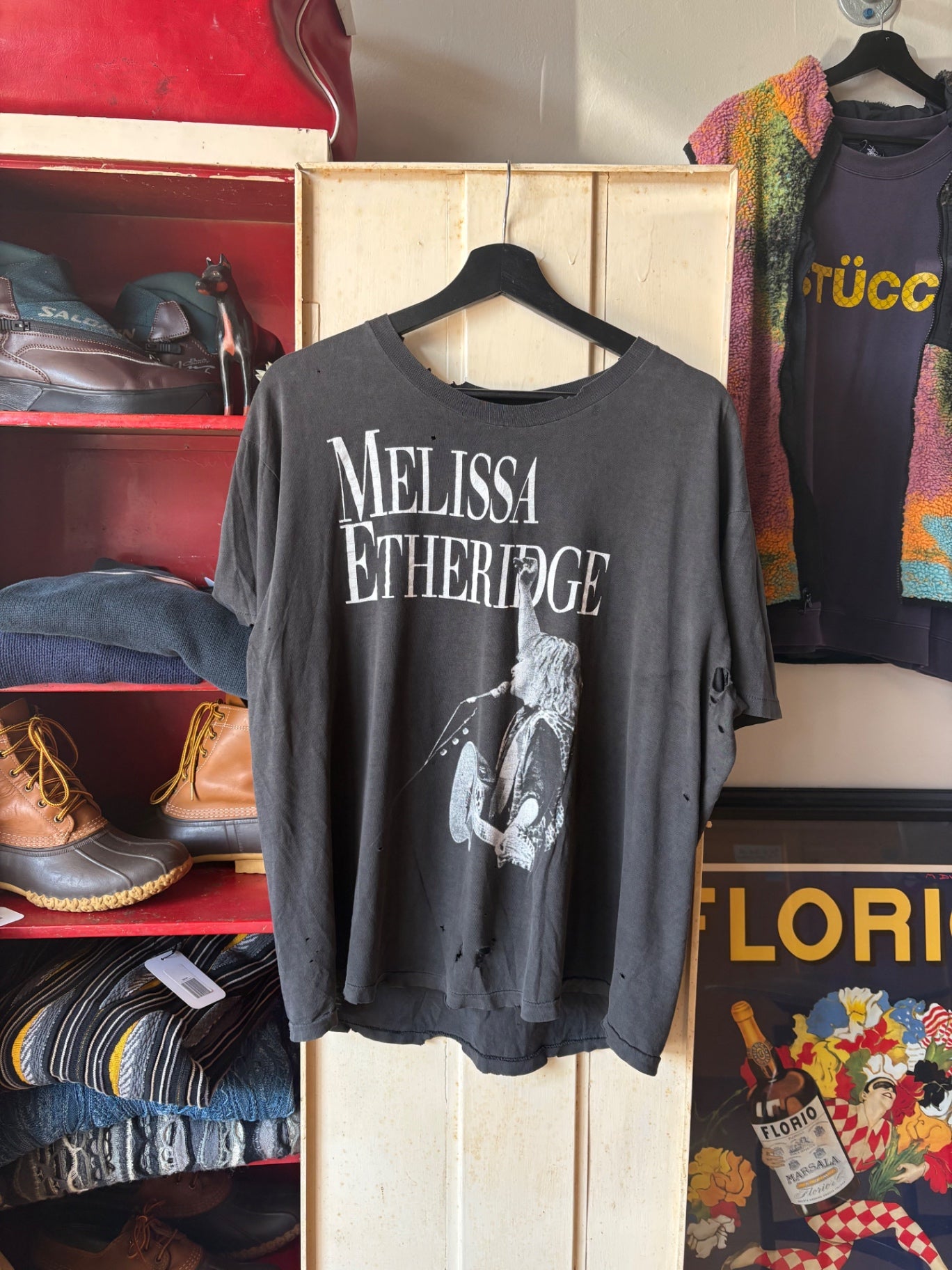 Faded Black Melissa Etheridge band tee L