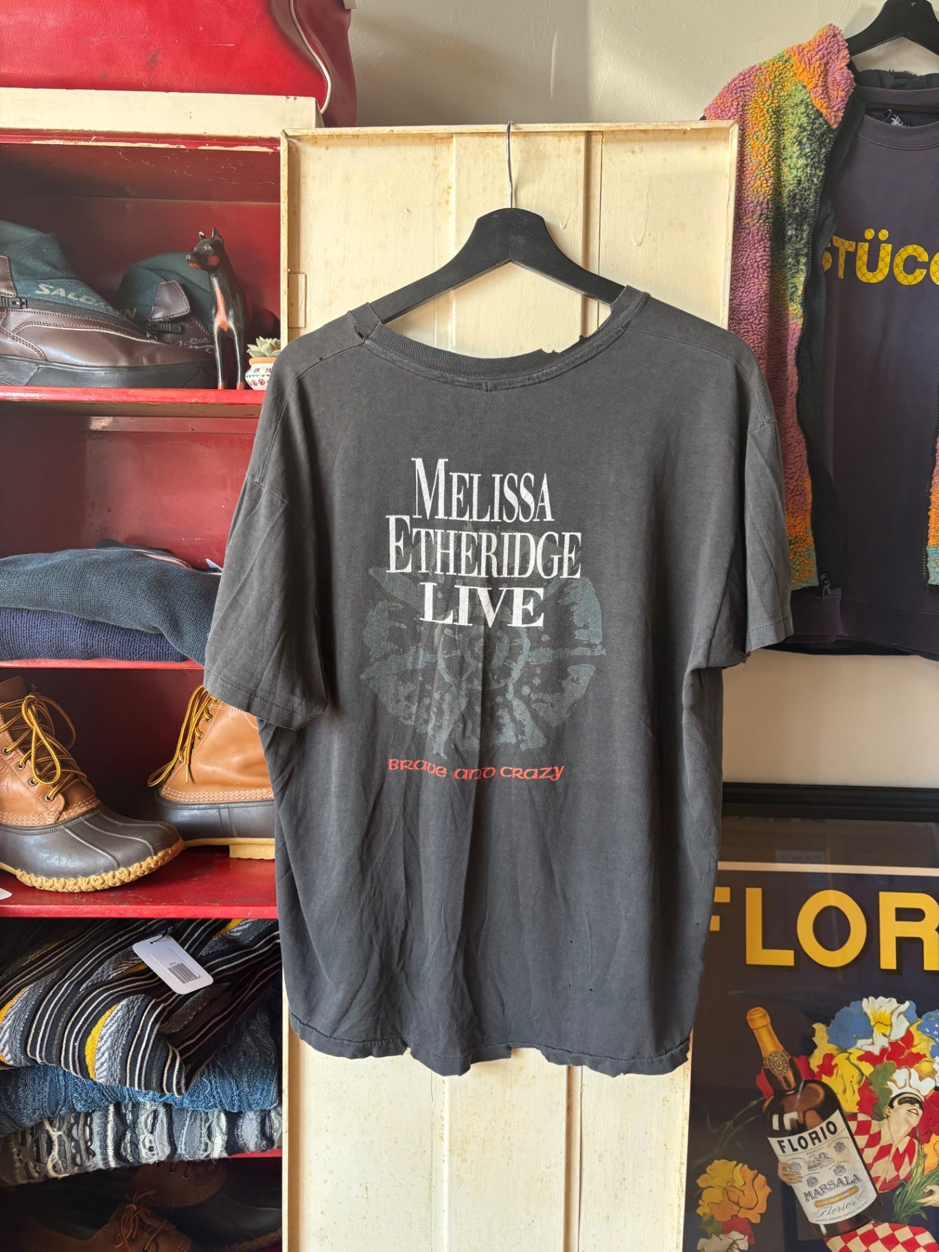 Faded Black Melissa Etheridge band tee L