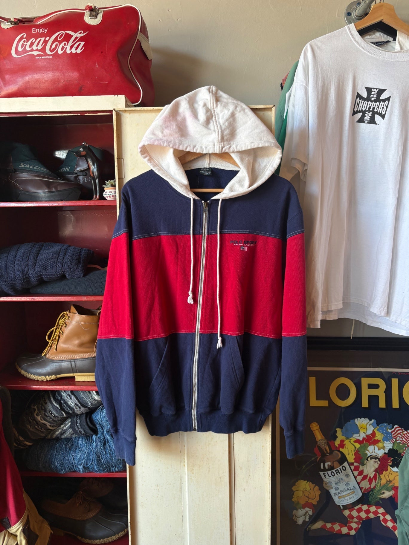 Full Zip polo Hoodie size XL