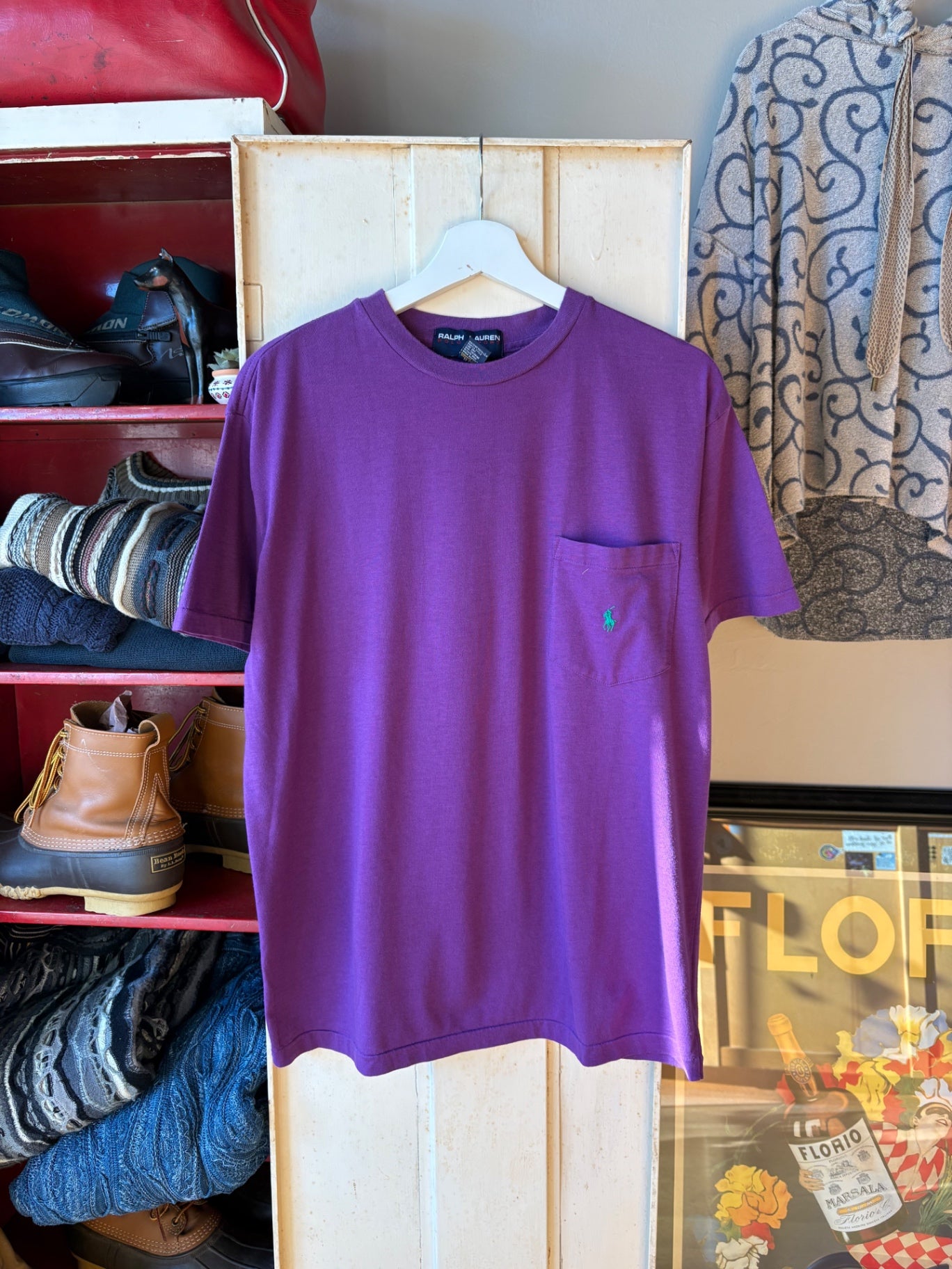 purple polo tee