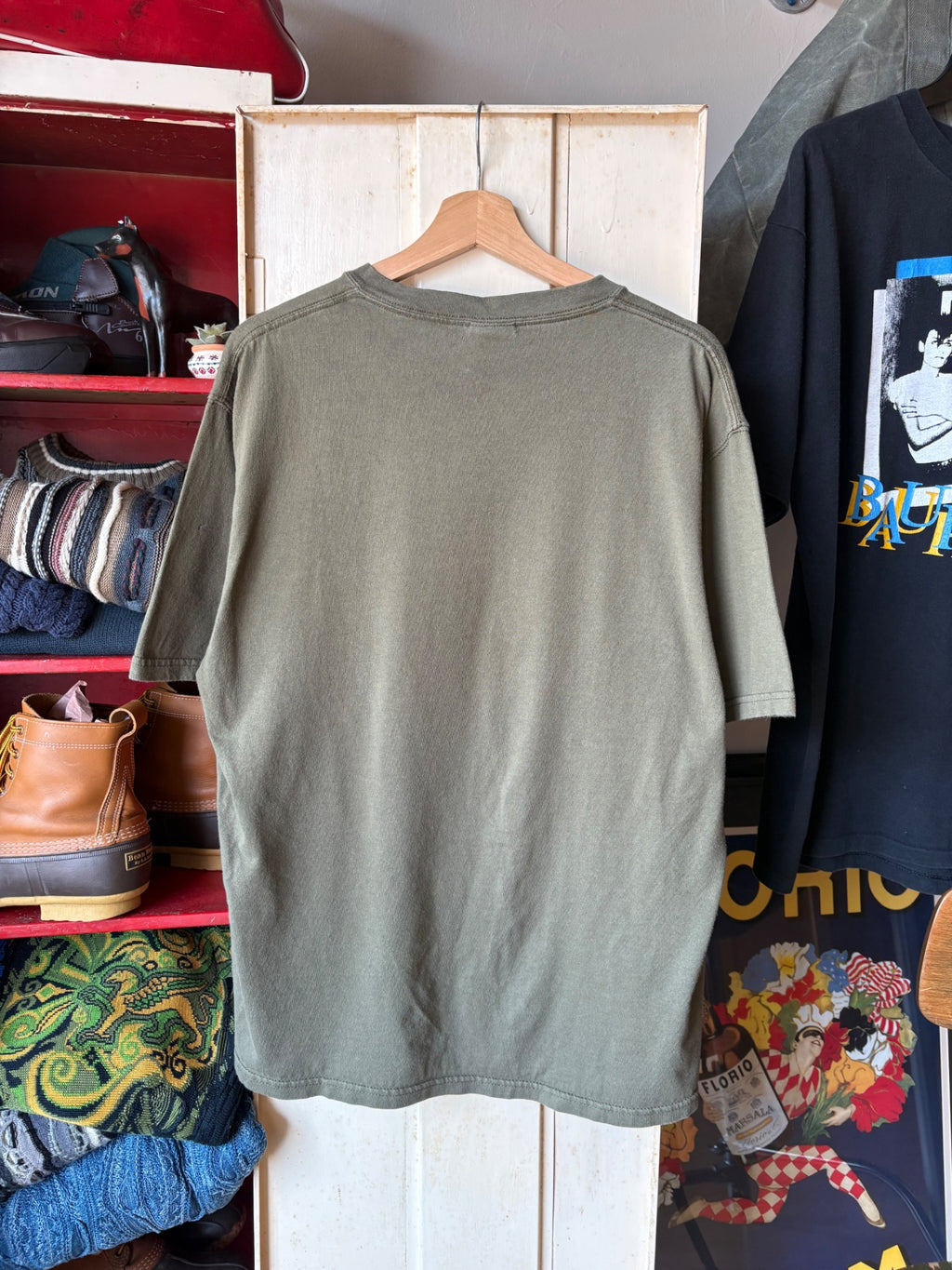 Green 2000s Vans Tee
