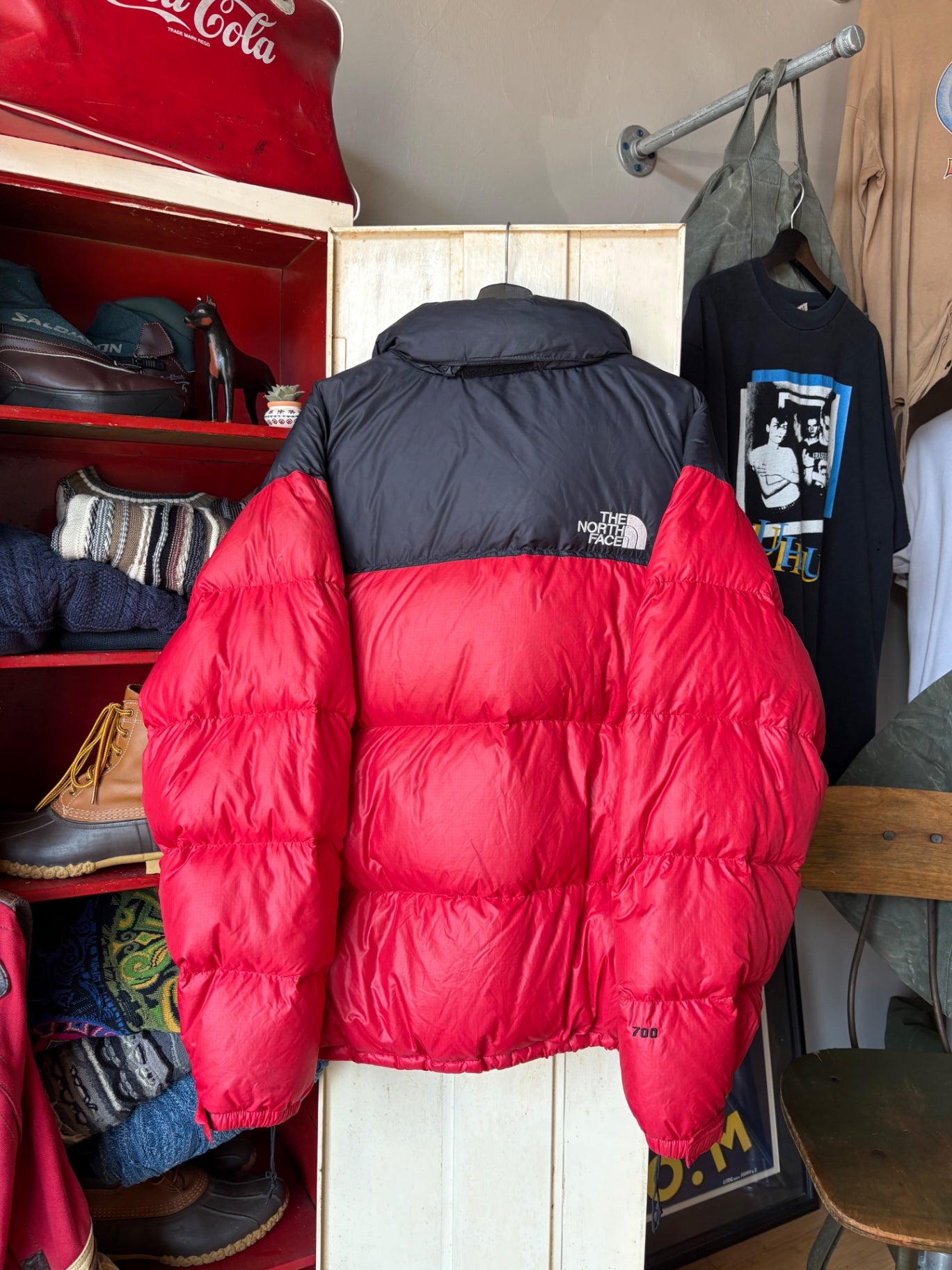 Red TNF 700 Puffer Jacket