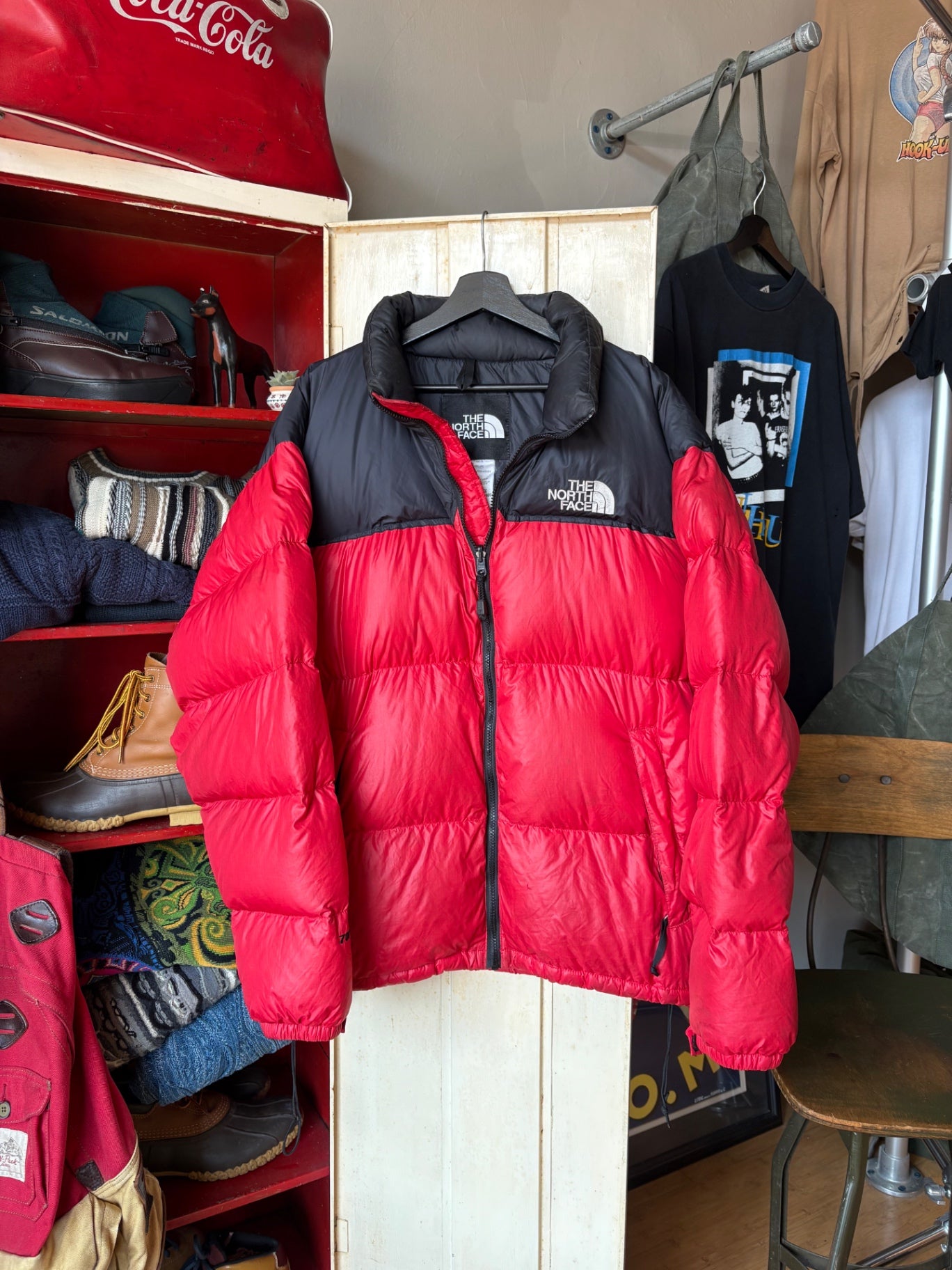 Red TNF 700 Puffer Jacket