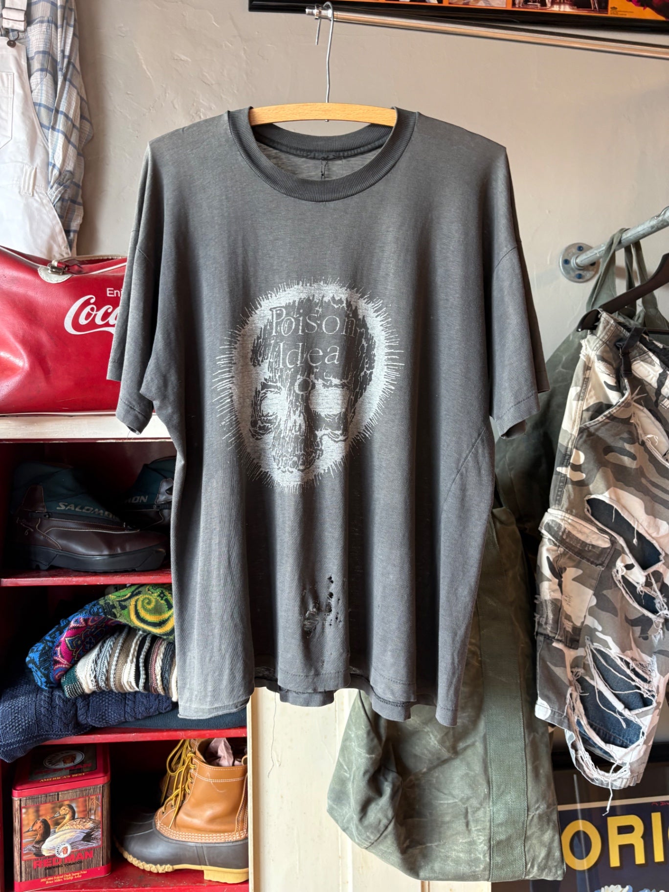 Poison Idea 1980s Punk Band Tee L