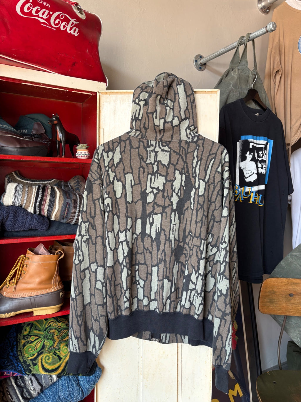 Thermal Lined Camo Zip Up Hoodie