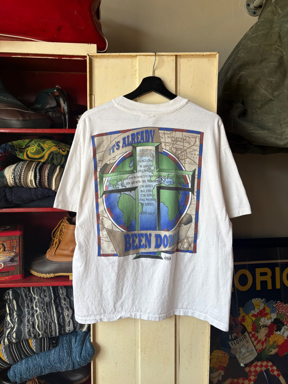 Jesus Saves The World Size XL