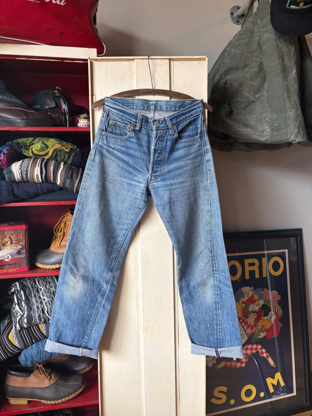 1970s Levi's 501 Selvedge Red Line 28x29