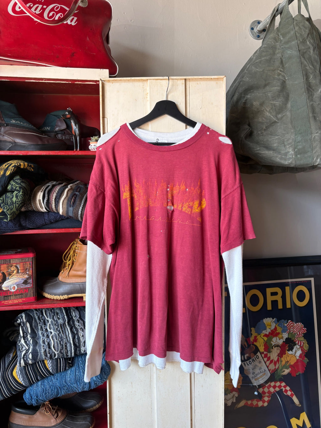 Red Thrasher Tee Size XL