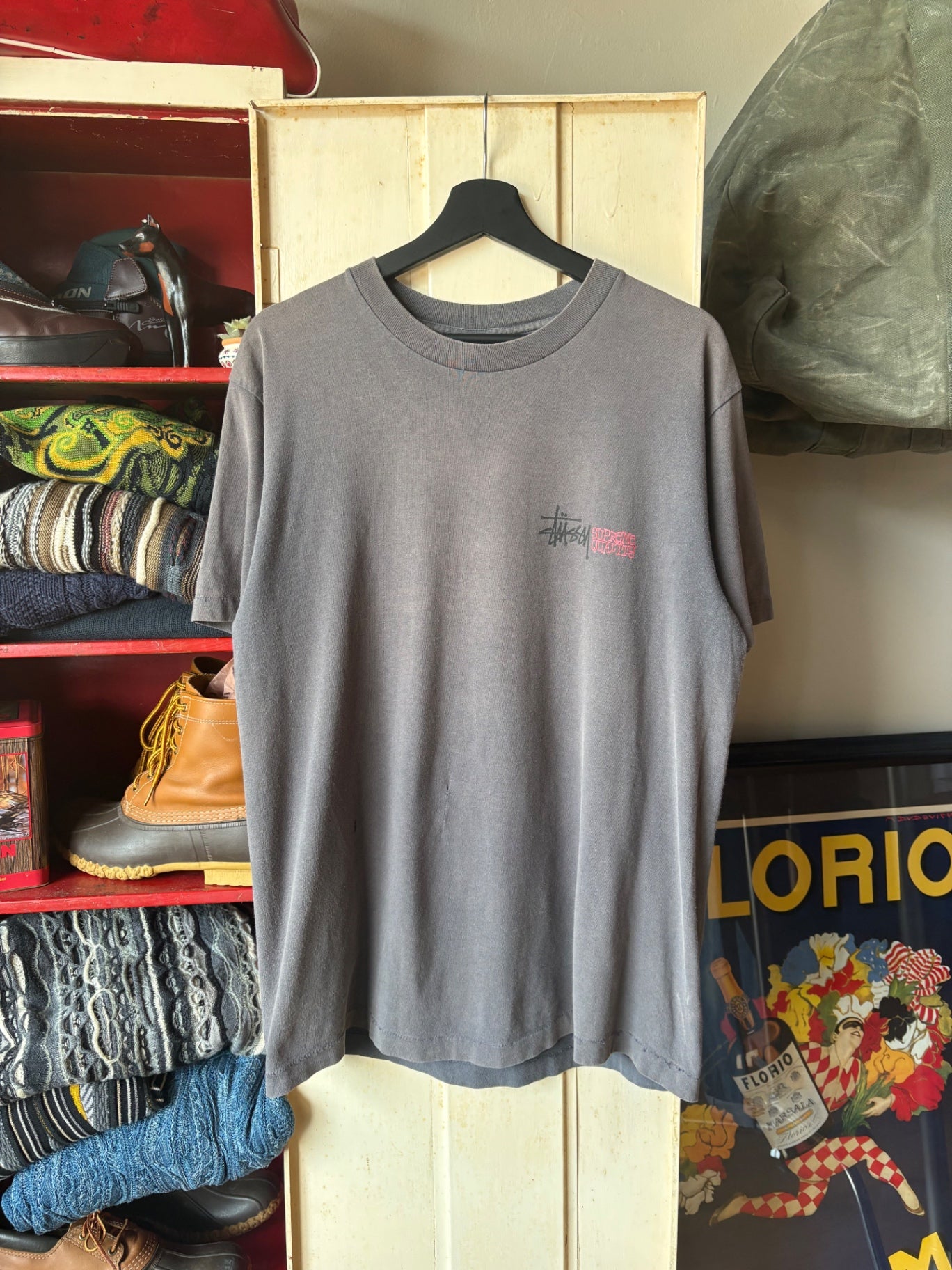 Black Stussy Tee L