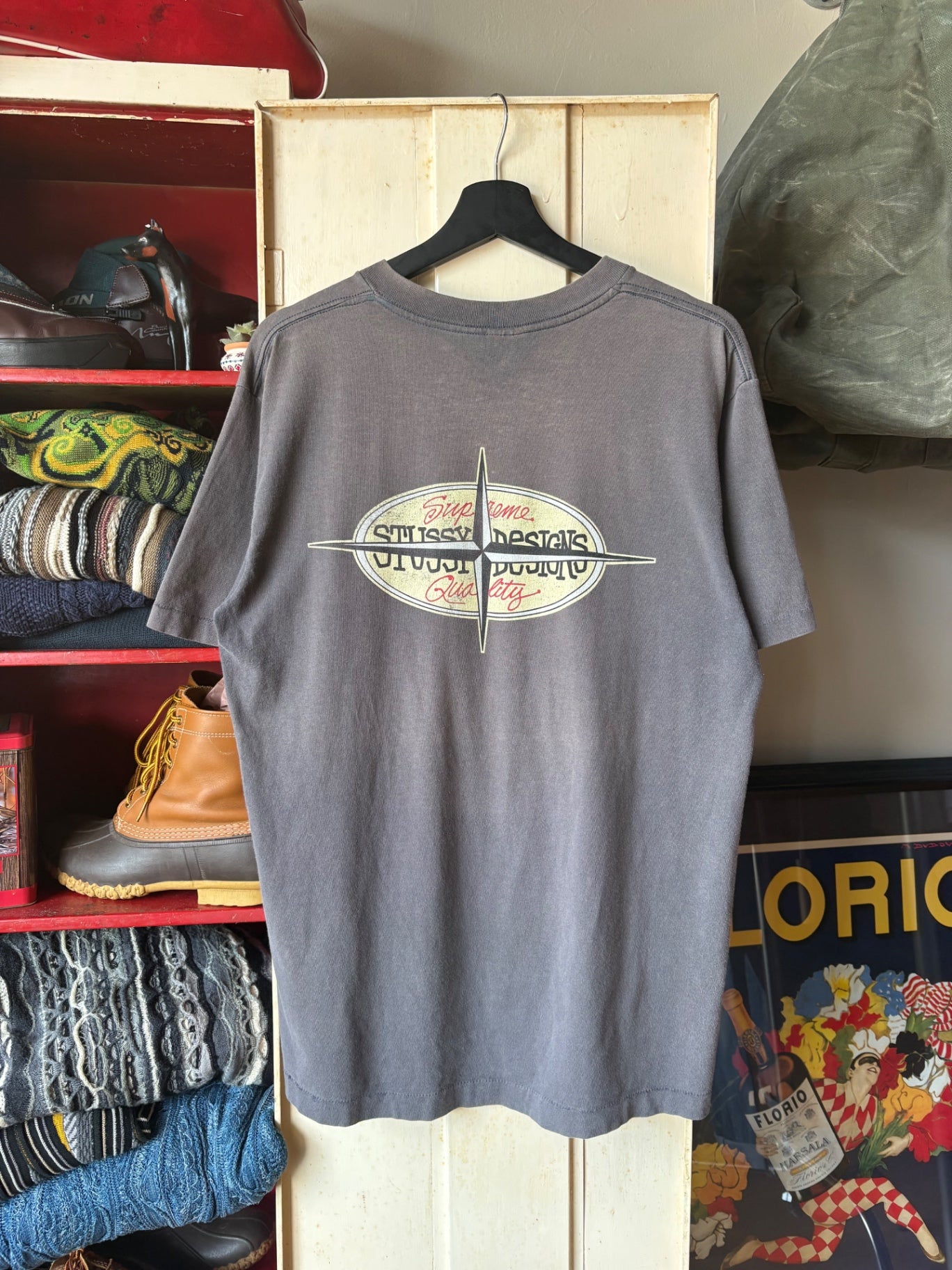 Black Stussy Tee L