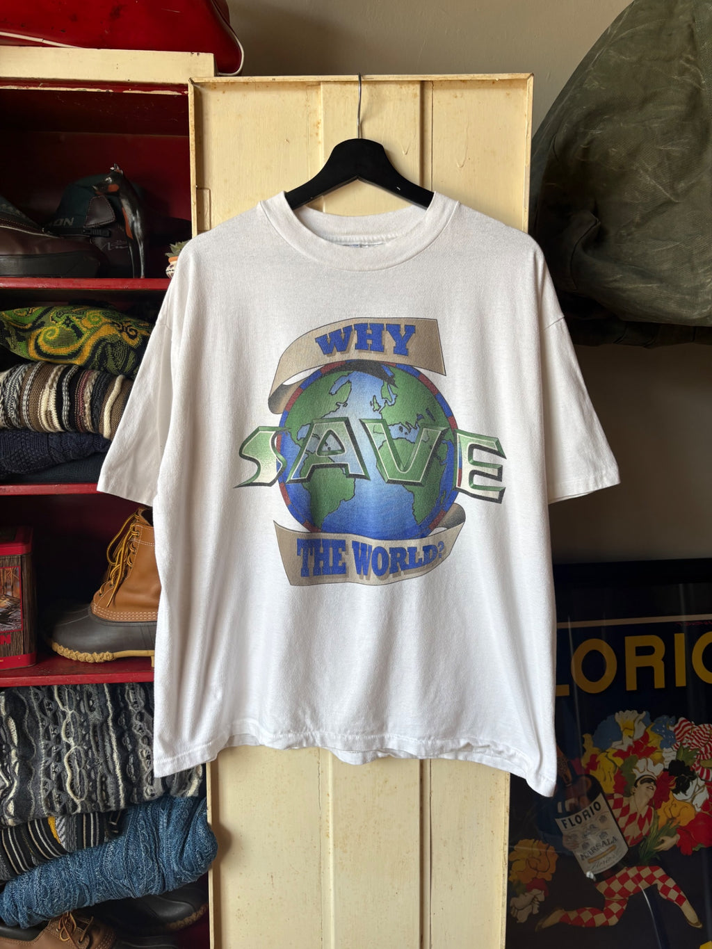 Jesus Saves The World Size XL