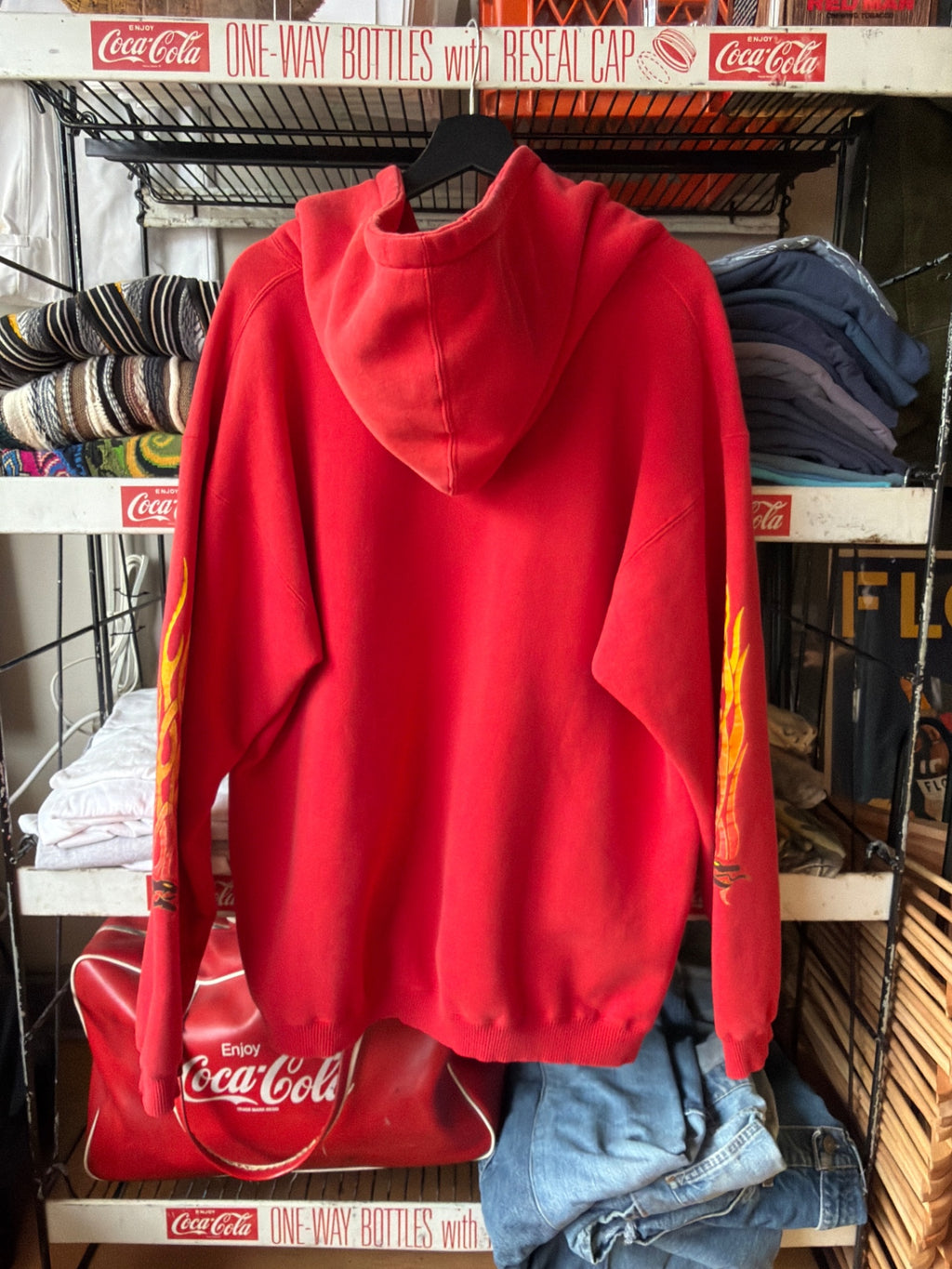 Red Y2K Dragon Hoodie