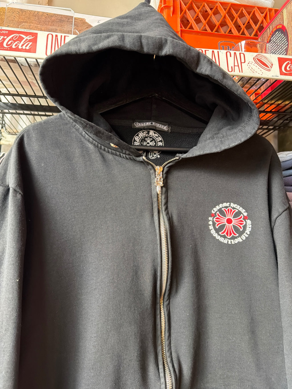 fake chrome hearts hoodie