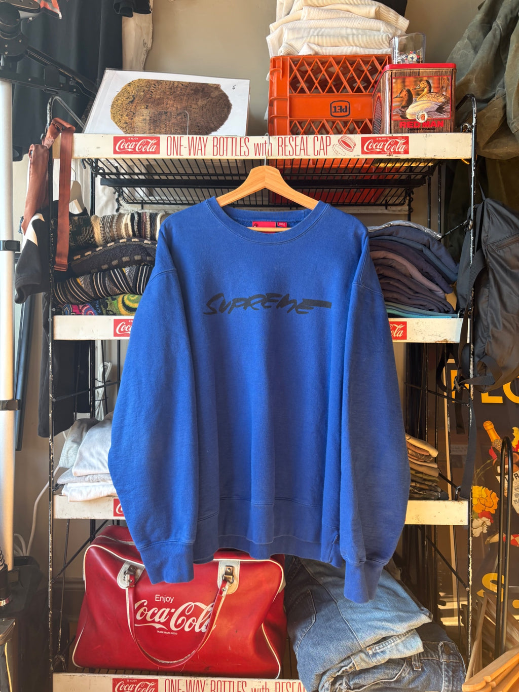 Blue Supreme Crewneck